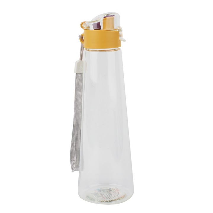 Jormftte 400 ml sport kulacs, hordozható, szivárgásmentes, sárga