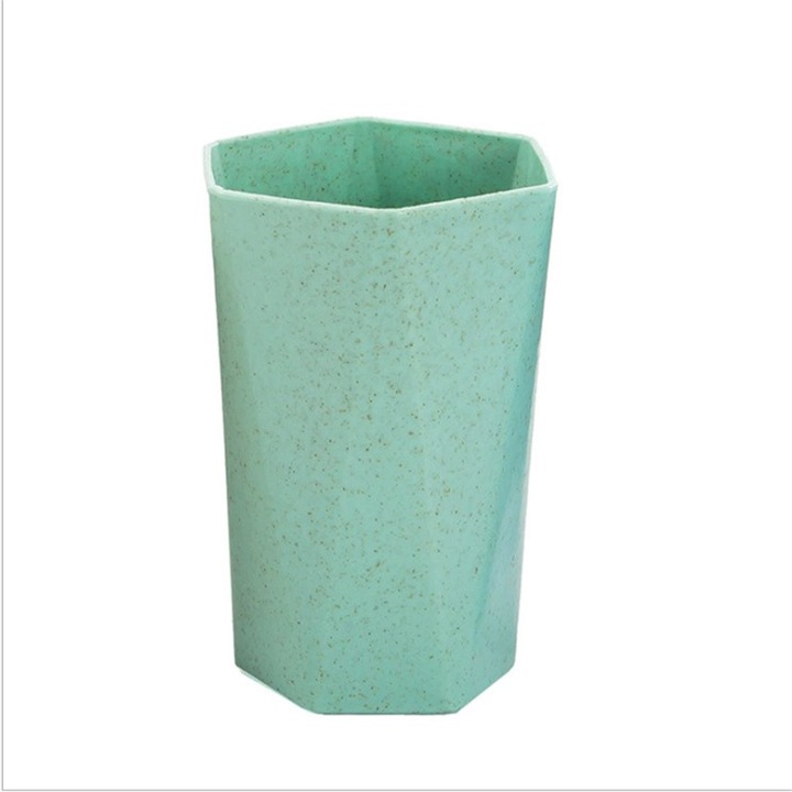 Jormftte búzaszalma bögre, multifunkcionális, zöld, 300ml