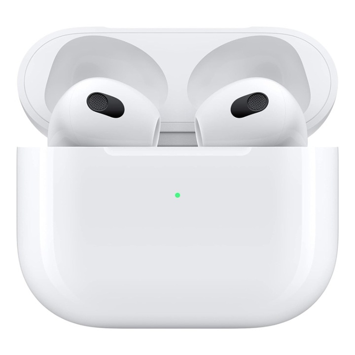 Vezeték nélküli fülhallgató, fehér/fekete, Bluetooth 5.3, töltőtokkal