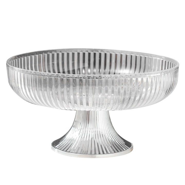 Jormftte gyümölcstál, műanyag, átlátszó, multifunkcionális, elegáns design, helytakarékos