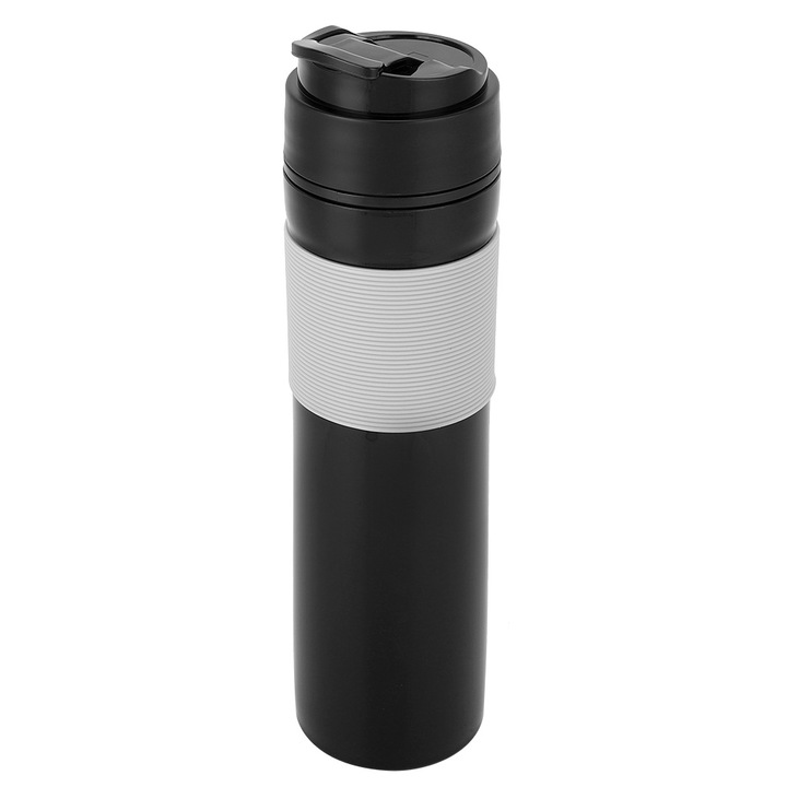 Cafetiera din inox, Jormftte, 1.5L, design cu perete dublu, izolatie vid, aurie