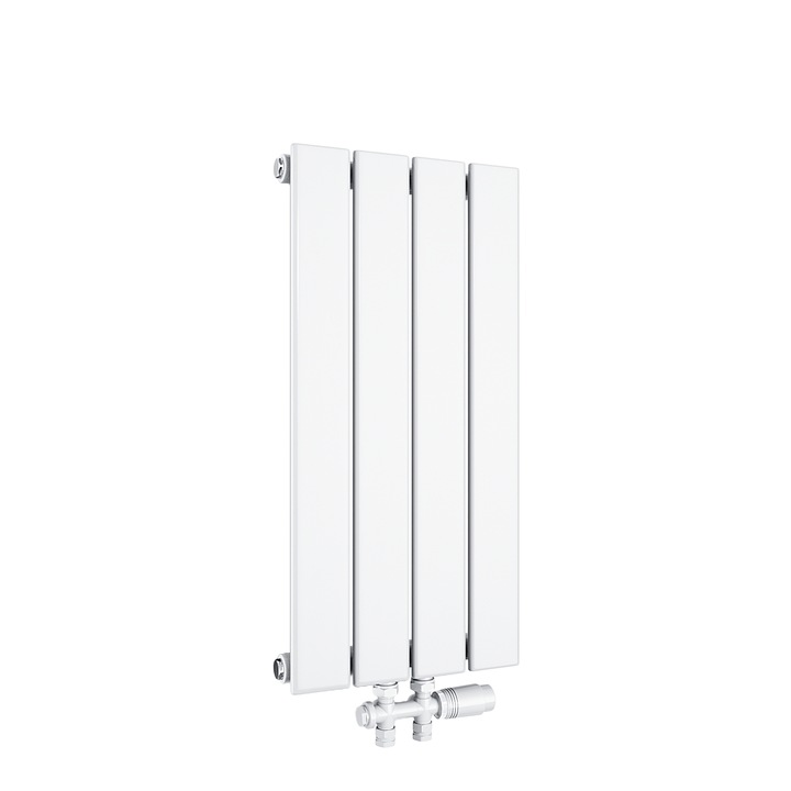 Radiator, Placa verticala, Un singur strat, Cu supapa, Alb, 600×311mm