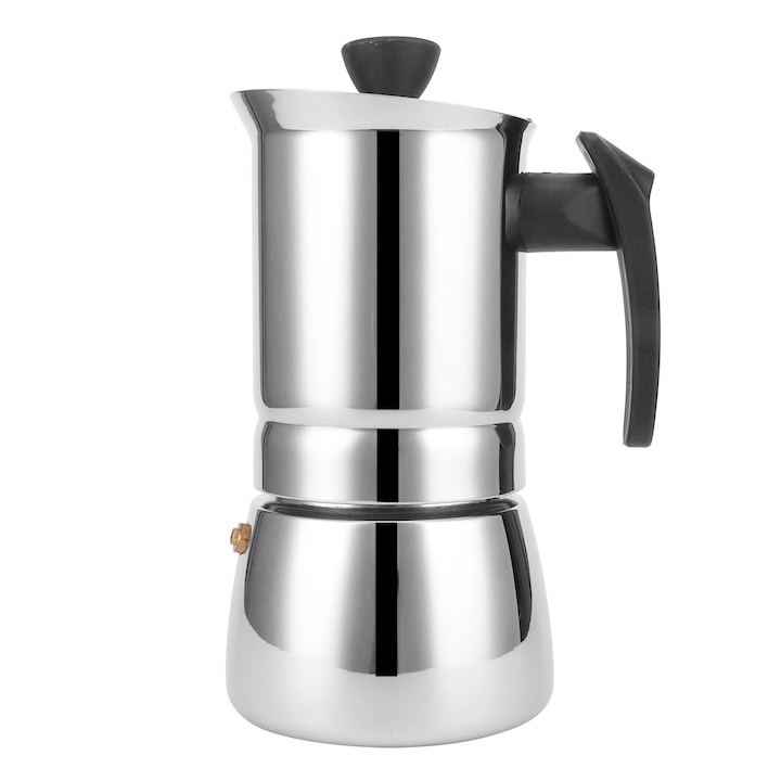 Cafetiera cu vacuum Jormftte, 2L, inox 304, capac etans, rosu vin, usor de curatat