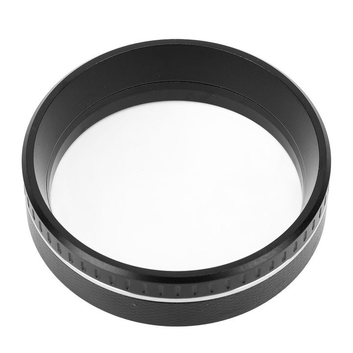 Jormftte mágneses kávéadagoló tölcsér, alumínium, fröccsenésgátló kialakítás, fekete, 58 mm