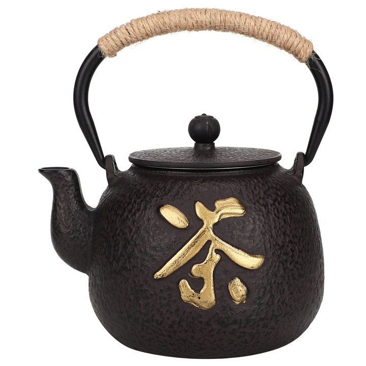 Öntöttvas teáskanna, Jormftte, 0.6L, ergonomikus kialakítás, korrózióálló, elegáns szín