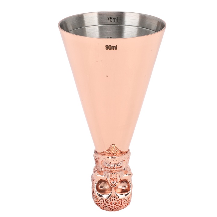 Jigger, Jormftte, Inox, Japán dizájn, 30 ml, 11 x 6 cm, Rózsaszín