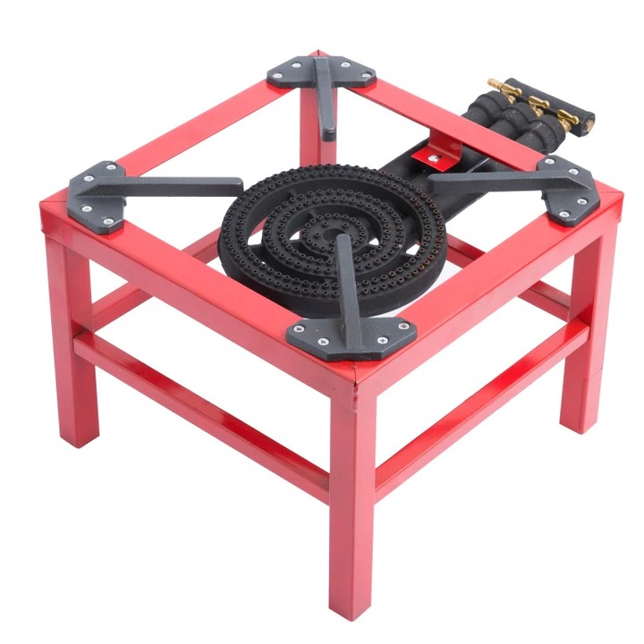 R03 fém négyzet alakú piroszter, 4 láb, 3 csap