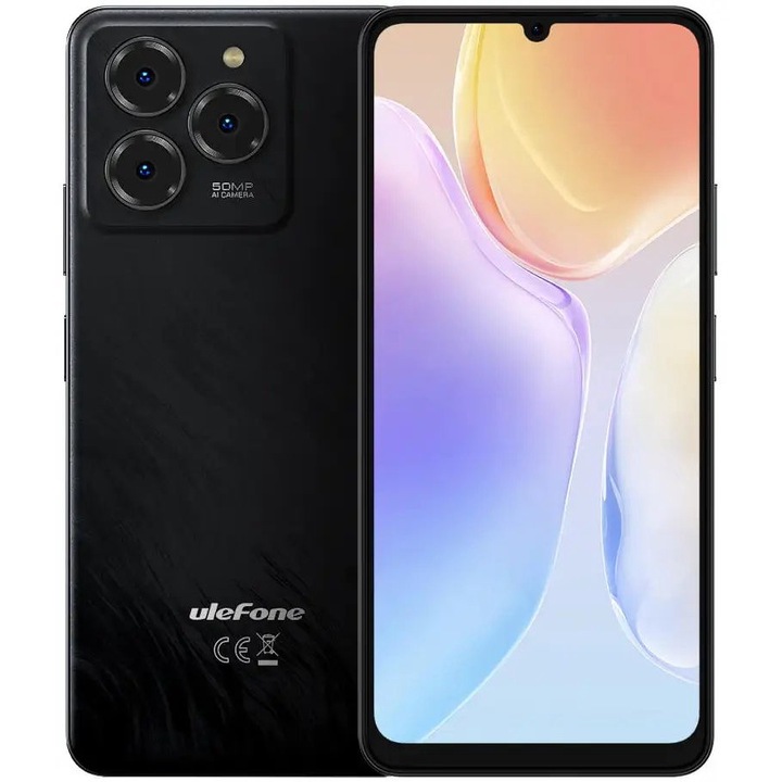 Смартфон Ulefone Note 20 Pro, 4GB, 256GB, Satin Black