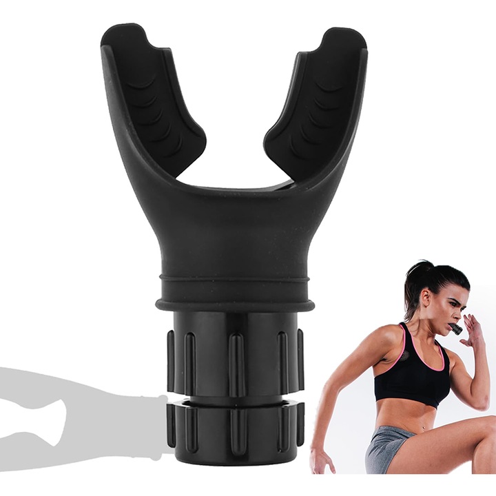 Dispozitiv de exercitii, XINGGUI, antrenor muscular, rezistenta ajustabila, compact, negru, 5cmx10cm