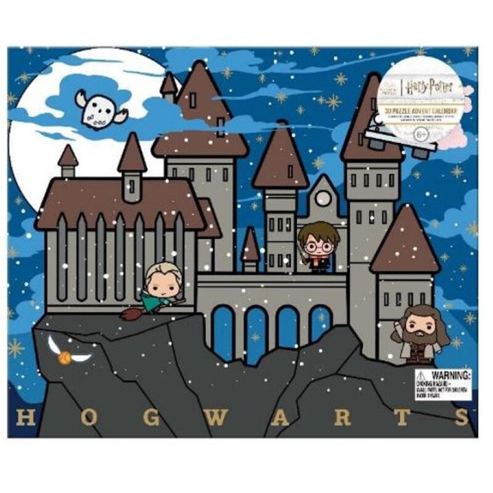 Коледен календар Harry Potter 3D Puzzle, 24.5x29.5x4 cm, Многоцветен