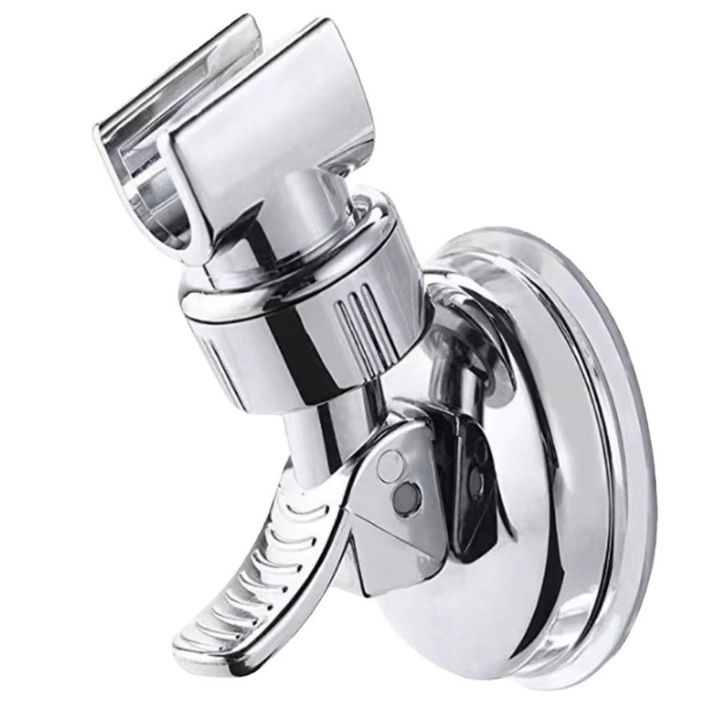 Suport cu ventuza pentru dus, XINGGUI, ajustabil 360°, crom elegant, capacitate 5kg