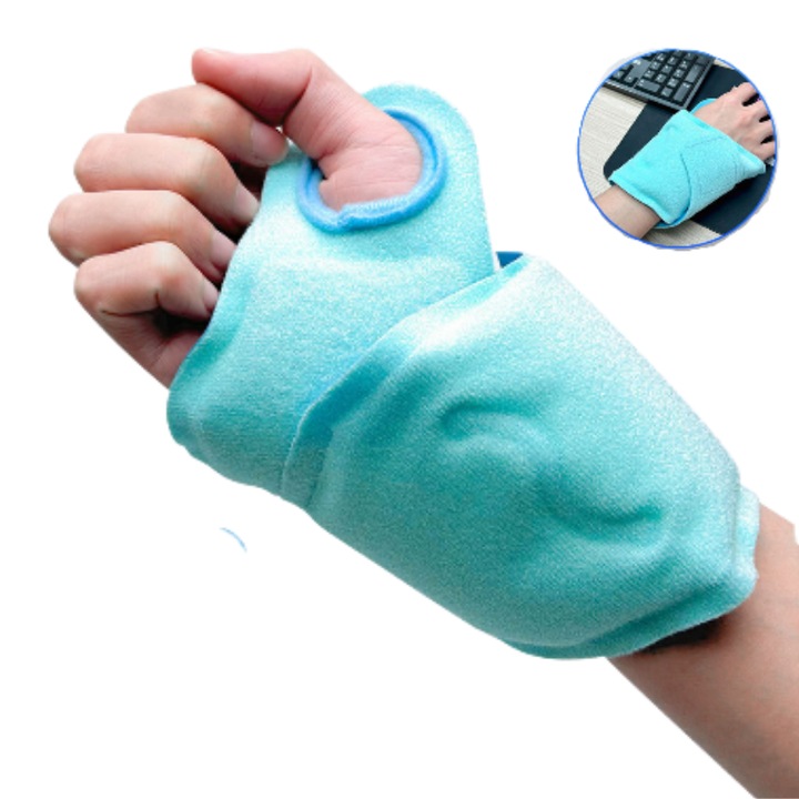 Orteze pentru Incheietura, MzcrJosv®, Pachete cu Gel Termic Reutilizabil, Suport pentru Sindromul Tunelului Carpian, Tratament cu Caldura si Frig, Unisex, 47.4 cm x 10.5 cm