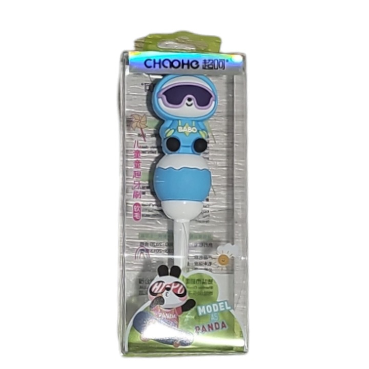 Periuta de Dinti Copii, 2-5 ani, model Panda Albastru deschis