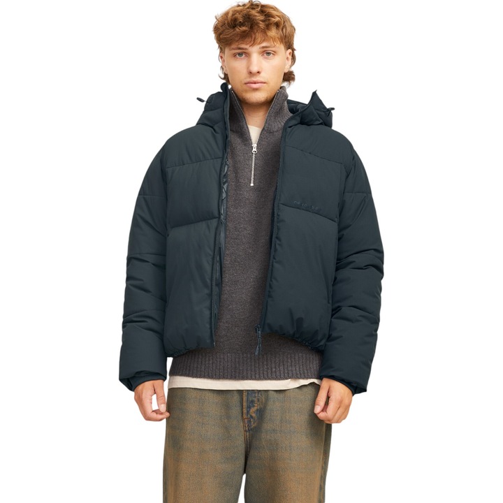 Geaca JACK &JONES Vesterbro Puffer 37866, Verde inchis