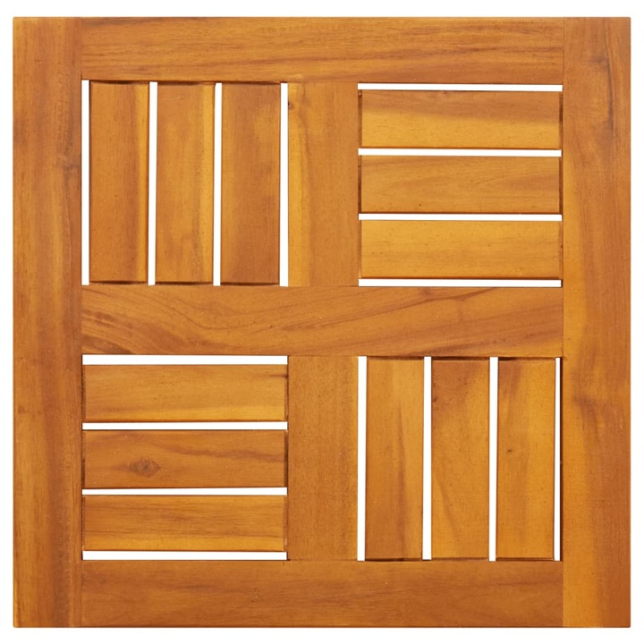 Blat de masa vidaXL, 40x40x2 cm, lemn masiv de acacia, patrat, 1.6 kg