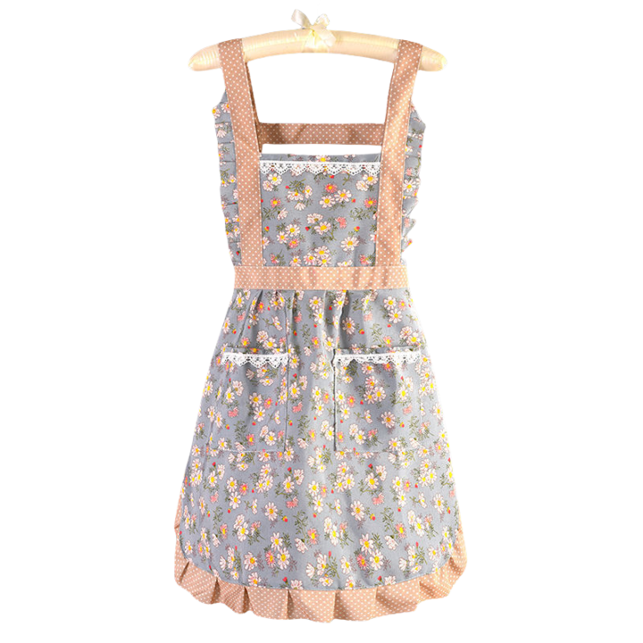 Sorturi de bucatarie 2 piese, cu buzunare, reglabile, panza