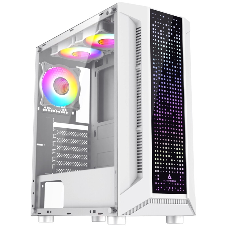 Carcasa ALPHAGEAR Trickster RGB white - eMAG.ro
