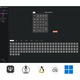 Безжична механична цифрова клавиатура, Numpad Keychron Q0 Max Barebone, програмируем QMK, Bluetooth 5.1, 2.4 GHz, черен
