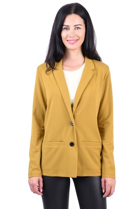 Sacou dama, Galben mustar, Jacqueline de yong, Galben mustar