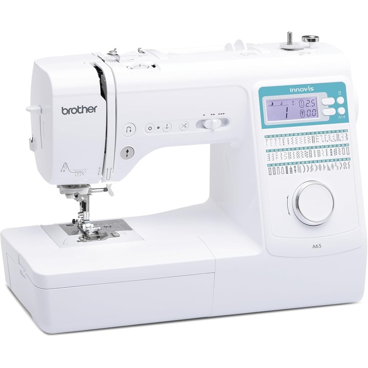 Masina de cusut computerizata Brother Innov-Is A65 cu 60 de cusaturi utilitare si decorative, rezistenta la uzura, proiectata pentru a va oferi flexibilitate creativa completa
