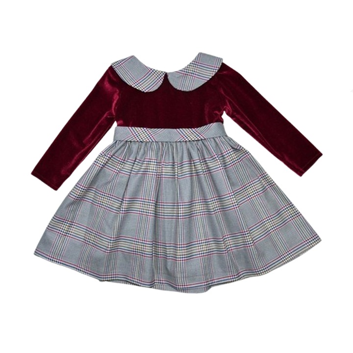 Hosszú ujjú ruha lányoknak Mini Junior RCH-4260, szürke 114382