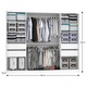Dulap Verona MBP glisant cu oglinda SERTARE 232 cm Alb