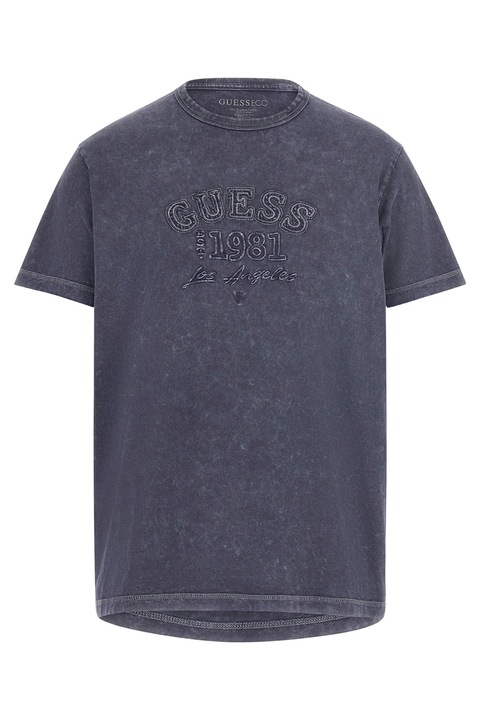 Guess, Farmerpóló logóhímzéssel, Antracitszürke, S