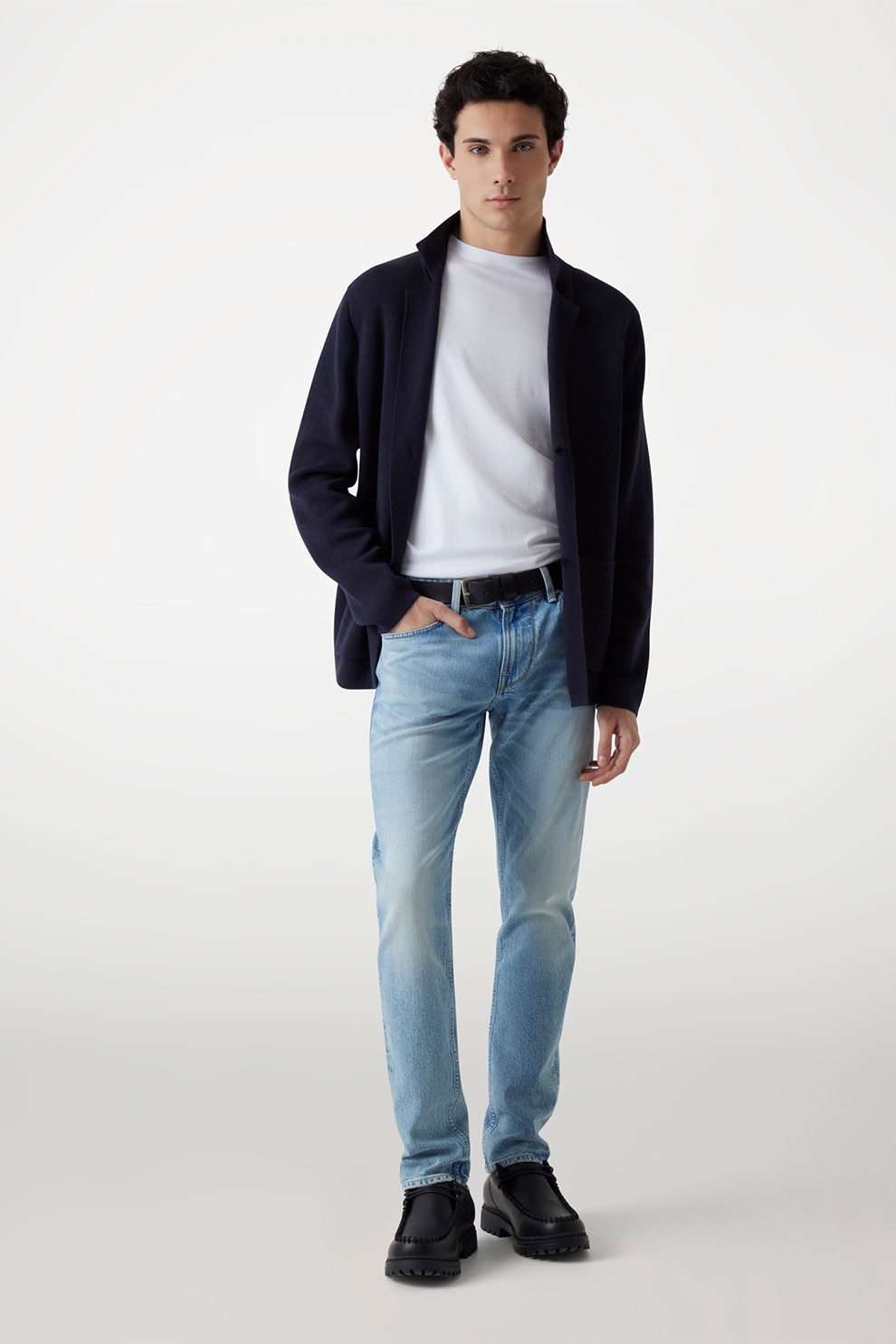 Guess, Blugi regular fit, Albastru deschis, W32-L32