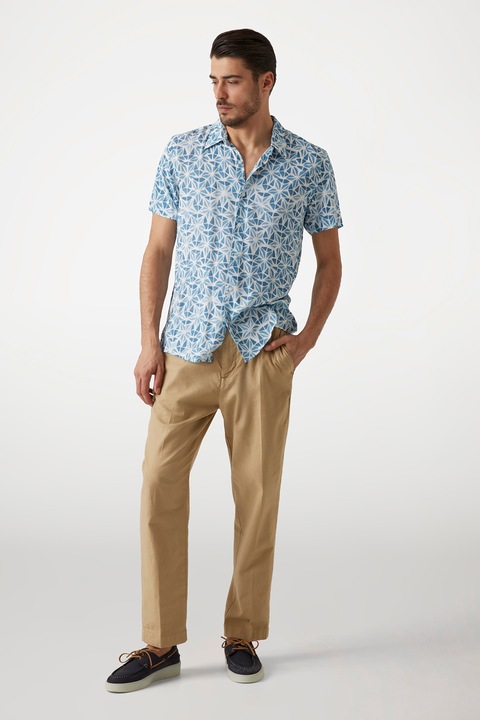 Guess, Mintás ing, Fehér/Világoskék