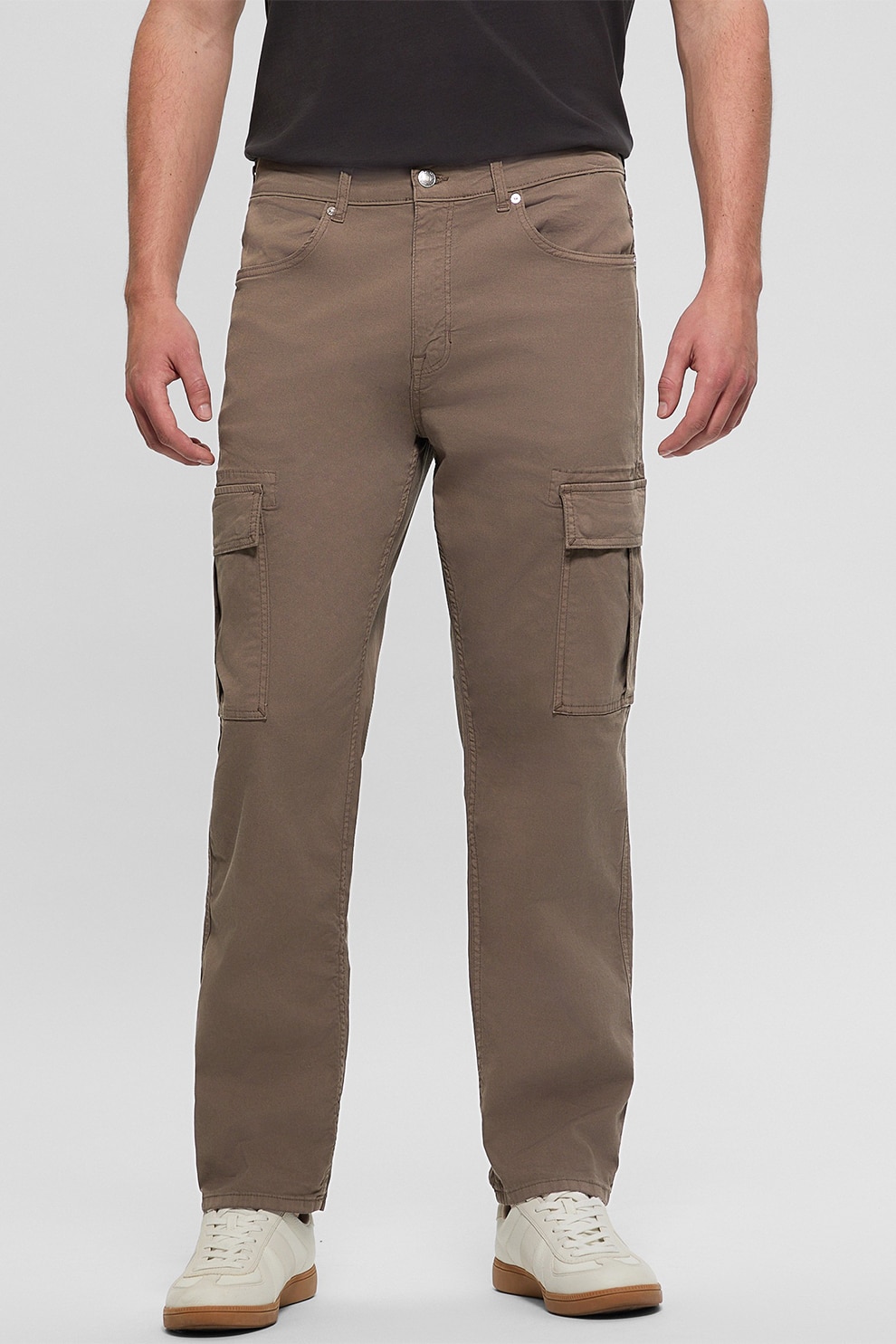 GUESS, Pantaloni regular fit, Maro deschis, W36-L32