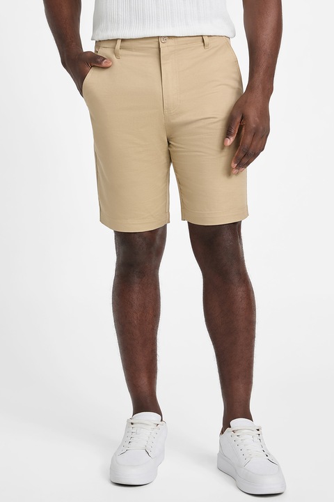 Guess, Къс панталон с лен, Светло бежово