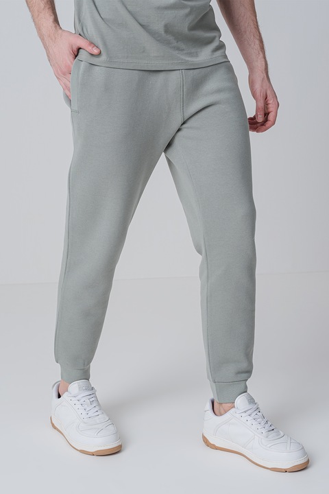 Guess, Pantaloni cu talie ajustabila, pentru antrenament, Verde deschis