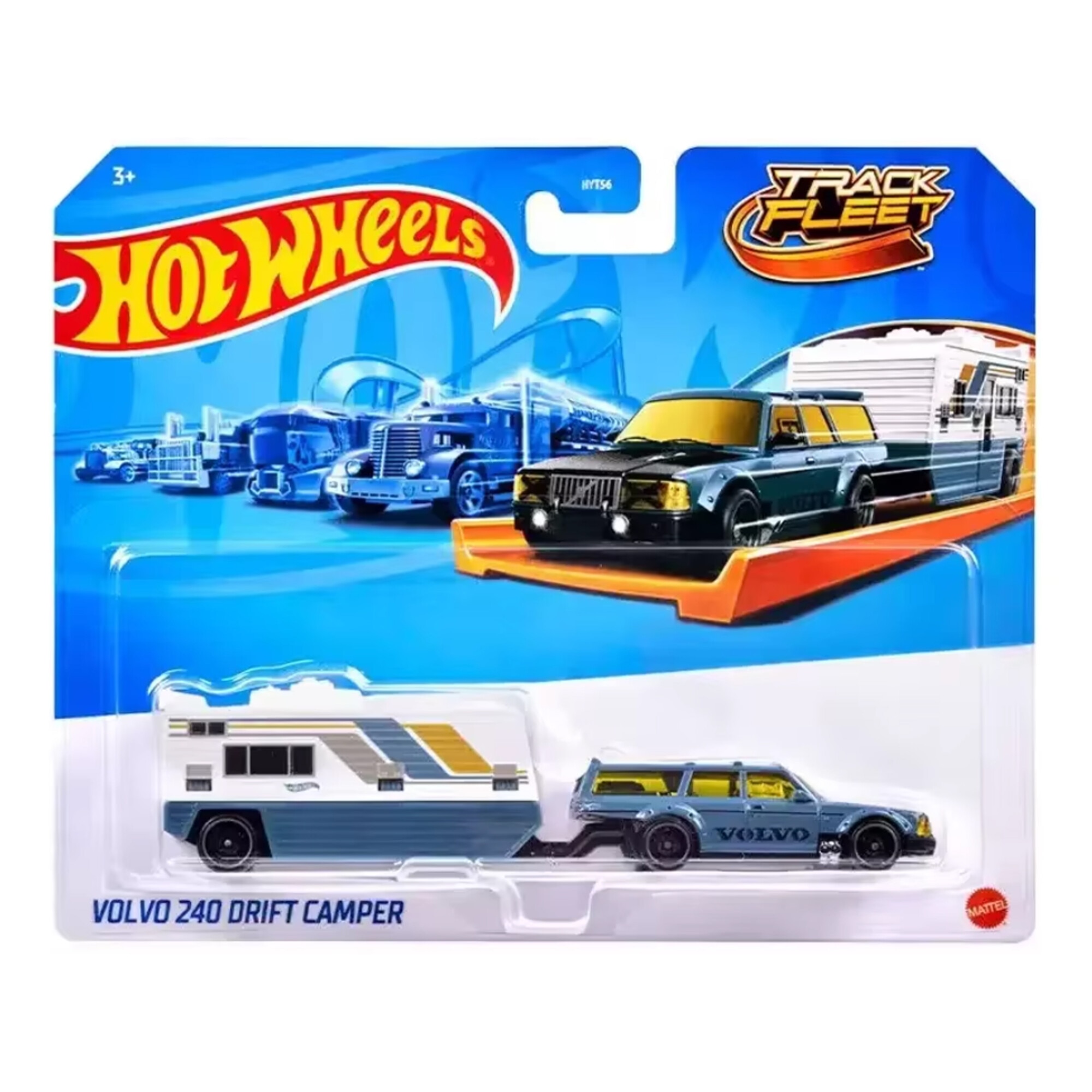Masinuta Metalica Hot Wheels, Volvo 240 Drift Camper, 1:64