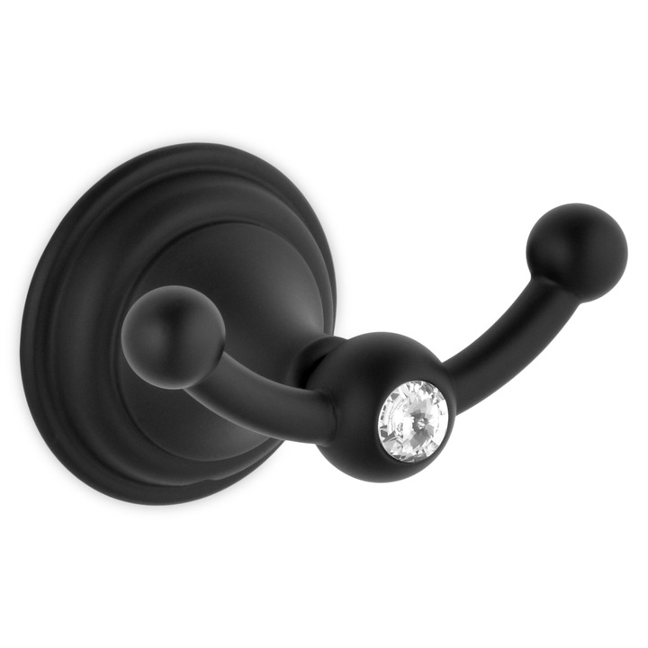 Carlig perete, Maison Mex PRECIOUS, L.9 l.7 H.9 cm, negru