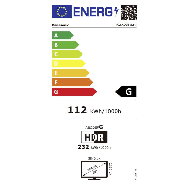 Televizor LED Panasonic TV-65W93AE9, 164 cm, 4K UHD, HDR, Smart TV