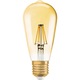 Декоративна крушка LED OSRAM Vintage 1906 GOLD Edison, E27, 4W (35W), 410 лумена, Топла светлина (2400K), Димируема, Спираловидна нажежаема жичка, Крушовидна форма, Енергиен клас F