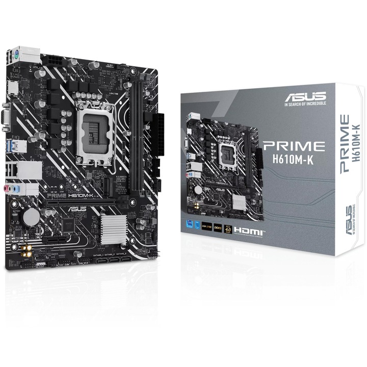 Дънна платка ASUS PRIME H610M-K, Socket LGA 1700