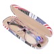 Ochelari de citit unisex, Mmgoqqt, cu protectie impotriva luminii albastre, rama florala mov, +100