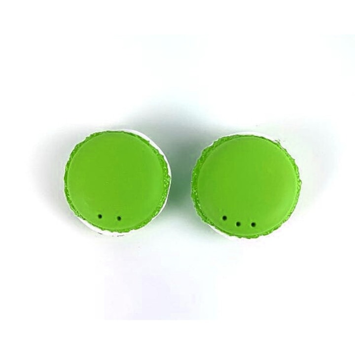 Set 2 Recipiente Sare si Piper Sub Forma de Macarons Verde