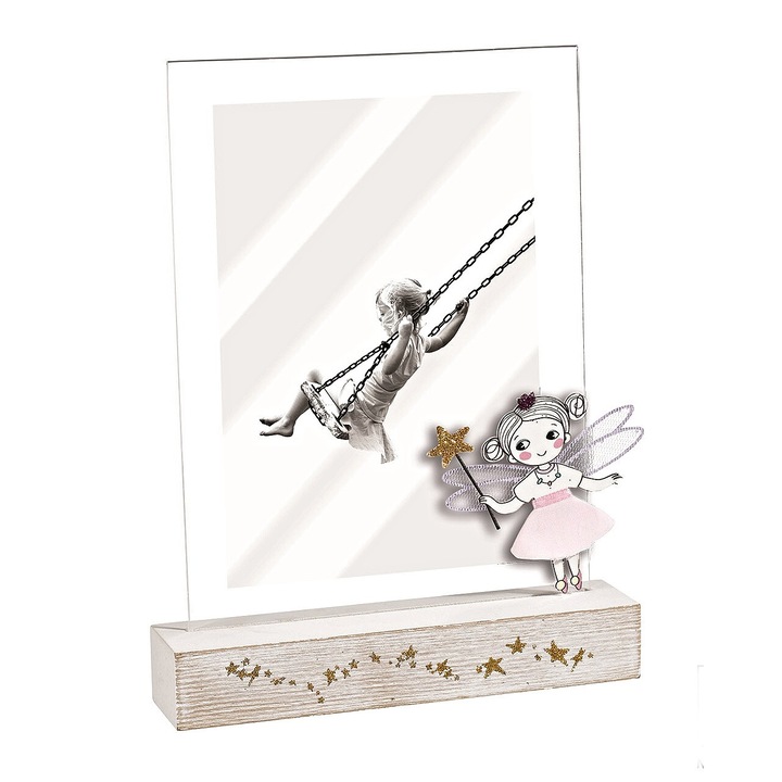 Rame foto clasice Mascagni, design copii, roz, 13x18cm