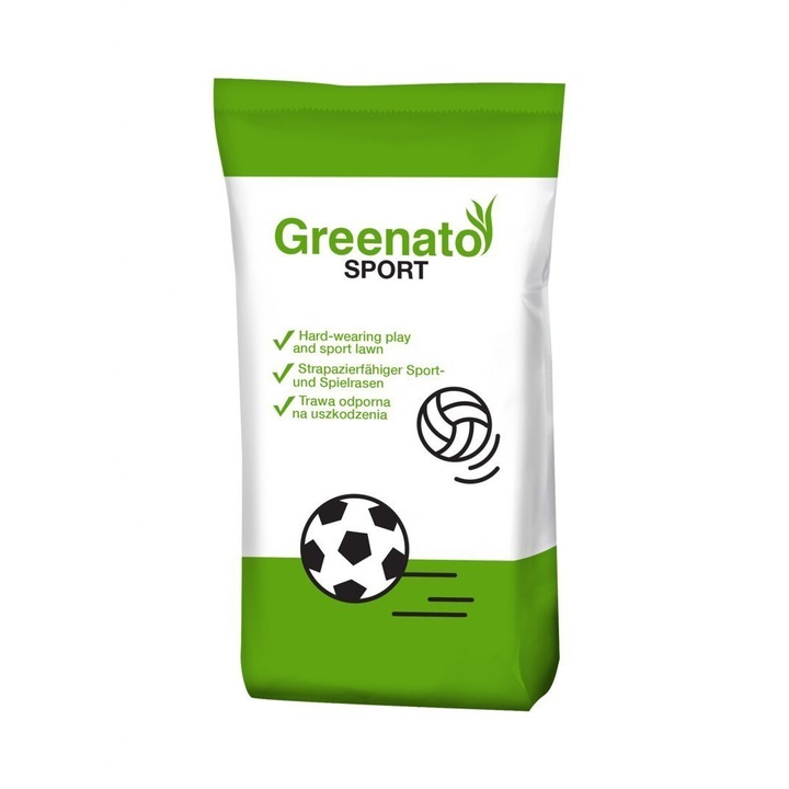 Gazon Greenato Sport, 25kg, rezistent, verde intens