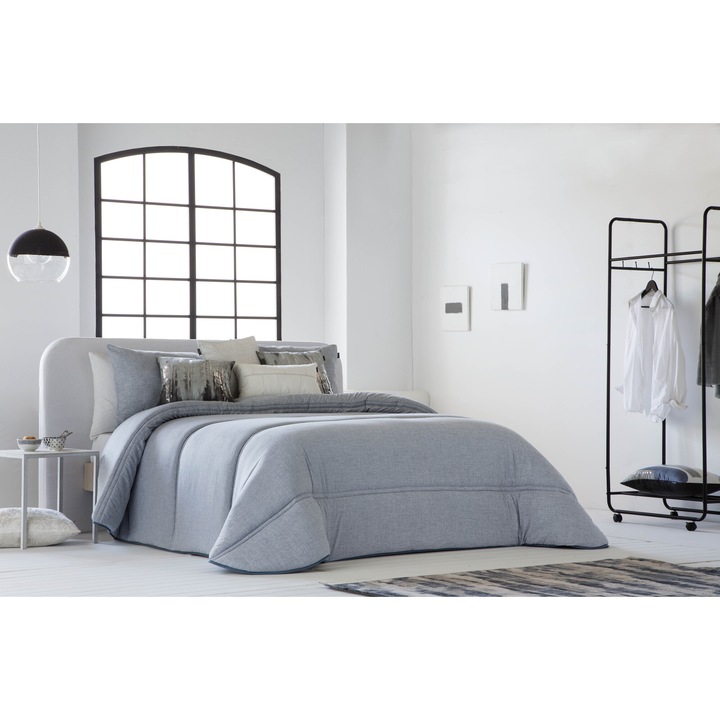 Cuvertură Aren azul, 180x270 cm + 2 fețe de pernă 50x70 cm