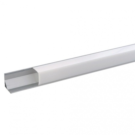 Profil din aluminiu pentru banda LED Lightex, 8/10 mm, unghiular, 15,8 ...