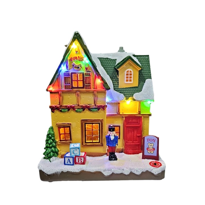 Figurina de Craciun, Home, LED, 16 x 12 x 19 cm