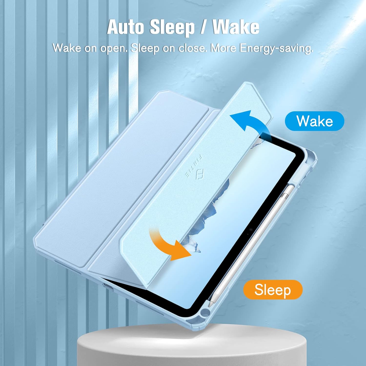 Husa tableta, Compatibil cu iPad 10.9 inch 2022, Albastru