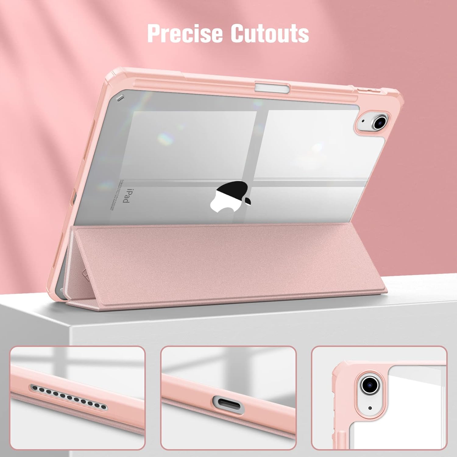 Husa tableta, Compatibil cu iPad 10.9 inch 2022, Roz