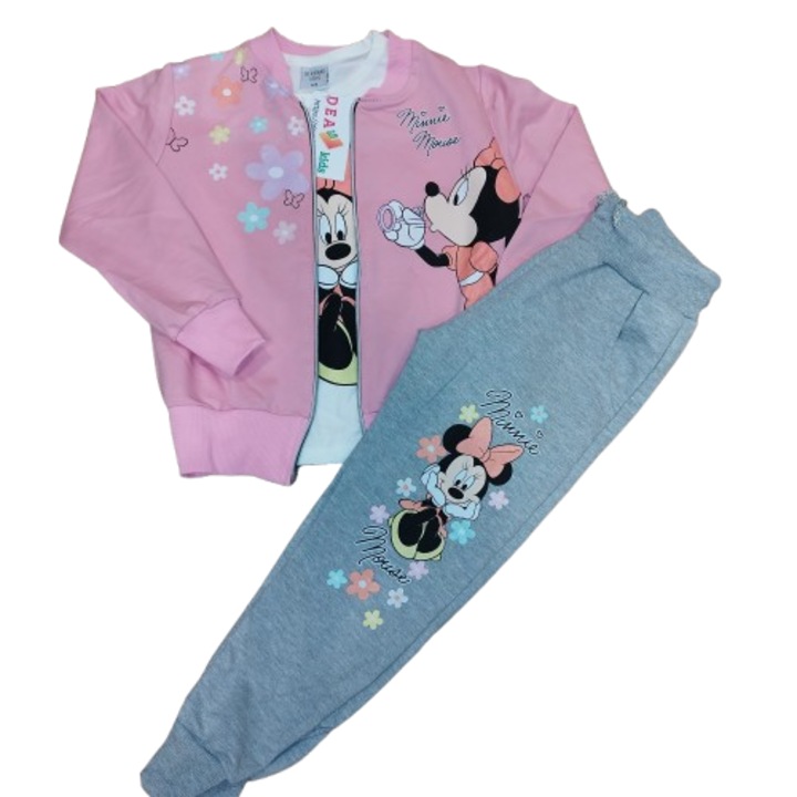 Комплект за момиче Minnie Mouse, Сако, блуза и панталон, Сантиметри, Многоцветен