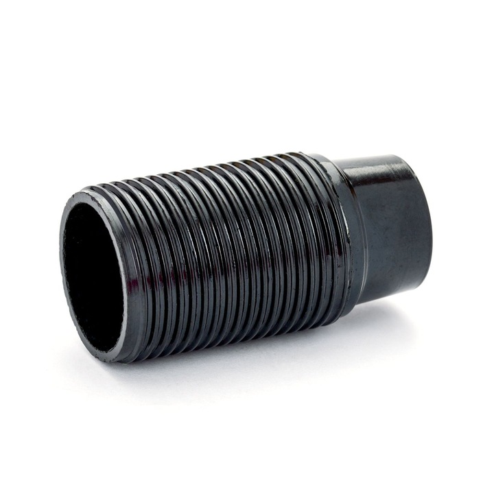 Soclu E14, Negru, Filet Interior M10x1, Filet Exterior 27mm, Inlatime 54mm, PVC ORION