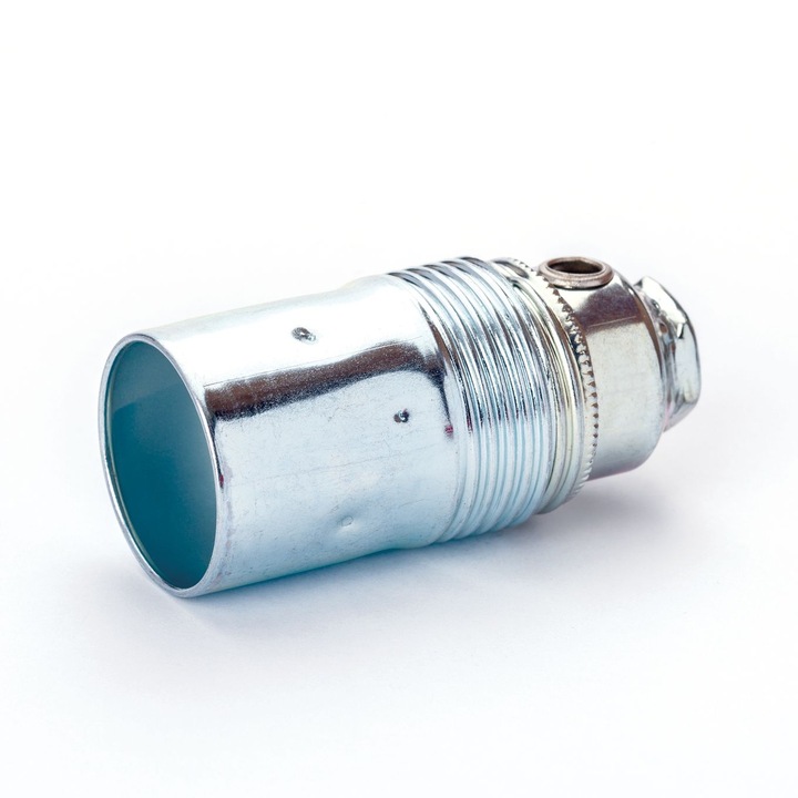 Soclu E14 cu intrare laterala pentru cablu, Aliaj Zinc Crom, Inaltime 58 mm, Diametru 27mm ORION