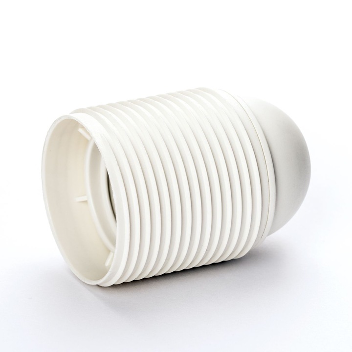 Soclu E27, Alb, Filet Interior M10x1, Filet Exterior 40mm, Inlatime 54mm, PVC ORION
